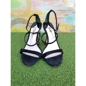 Sophia Webster Maya Black Suede Ankle Strap Heels - Size 41